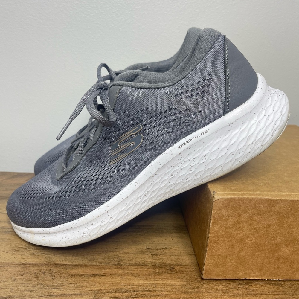 Skechers Skech Lite Pro Charcoal Gray Women’s Comfort Sneakers Shoes 9.5